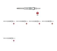 6 x Bougie de préchauffage NGK pour BMW, LAND ROVER, MG, OPEL, ROVER 3 E46, 5 7