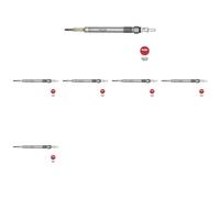 6 x Bougie de préchauffage NGK pour MERCEDES-BENZ B W245, E VF211, GLC Coupe