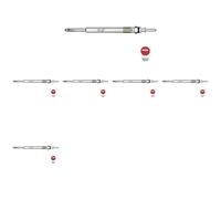6 x Bougie de préchauffage NGK pour OPEL, SAAB 44077 I, 44077 II, ASTRA G, G
