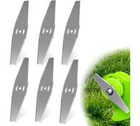 6 x Brushcutter Blades,Blade for Brushcutter Accessories,Metal Blade,Replacement Edging Blade,Brush Cutter Accessories