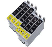 6 x Cartouche d'encre avec puce compatible Epson C13T06154010, T0615 pour imprimantes Stylus D68 Photo Edition, Stylus D88, Stylus D88+, Stylus DX3800, Stylus DX3850, Stylus DX4200, Stylus DX4800,