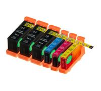 6 x Cartouche d'encre avec puce compatible Lexmark 100, 100XL pour imprimantes Genesis S815, Impact S305, Interact S602, Interact S605, Interpret S402, Interpret S405, Intuition S505, Pinnacle Pro