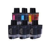6 x Cartouche d'encre compatible Brother LC900 pour imprimantes MFC-5840CN, MFC-425CN, MFC-410CN, DCP-115C, DCP-110C, DCP-117C, DCP-120C, DCP-310CN, DCP-315CN, DCP-340CW, FAX-1835C, FAX-1840C, FAX-