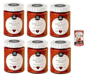6 x Cascina San Cassiano Sugo alla Norma 290 g + Pélati gastronomique italien 400 g