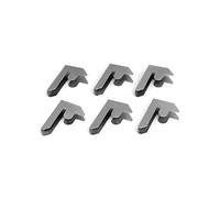 6 x connecteurs baie métal rayonnage Clips galvanisé acier stockage rayonnage Argent G