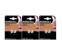 6 x Duracell LR43 186 V12GA (3 ampoules de 2 batteries) 6 piles