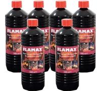 6 X Flamax Allume-Feu, Liquide Extérieur 1000ml