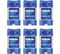 6 x Gillette Endurance Antiperspirant Clear Gel 70ml - Cool Wave