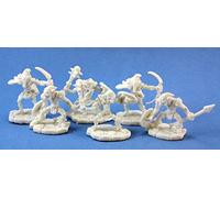 6 x GOBELINS Guerriers - Reaper Bones Figurine pour Jeux de Roles Plateau - 77024