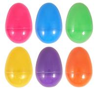 6 x Grand Couleurs Assorties à remplir Plastique Surprise Oeufs De pâques - Remplissage Avec de Pâques Chasse Cadeaux Et Chocolat