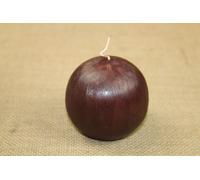 6 X Kugelkerzen, Brossé Ø 80mm / Rouge Foncé Période De L'Avent Période de Noël