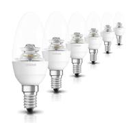 6 X Osram Lampes A LED Bougies 6W = 40Watt E14 Clair 470lm Blanc Chaud 2700K