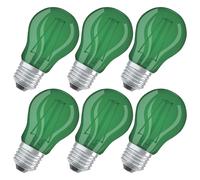 6 x Osram LED Filament Ampoule Goutte 1,6W=15W E27 Décor Globe Vert GRÜN