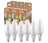 6 X Osram LED Filament Bougie 2,5W = 40W E14 Mat Blanc Chaud 2700K Ultra