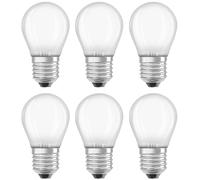 6 X OSRAM LED Filament Goutte 4W = 40W E27 Mat 470lm 470lm Blanc Neutre 4000K