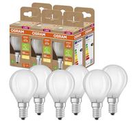6 X OSRAM LED Filament P45 Goutte 2,5W =40W E14 Mat Chaud 2700K Ultra Efficace