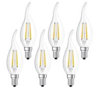 6 X OSRAM LED Filament Vent Bougies 4W = 40W E14 Clair Classique Chaud 2700K