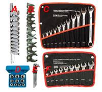 6 x outils SAE ZOLL Jeu de clés à douille Noix Clé à fourche 58 pcs.