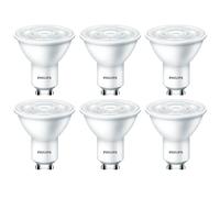 6 X Philips LED Ampoule Réflecteur 4,7W = 50W GU10 345lm Blanc Chaud 2700K