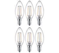 Philips Ampoule flamme transparente à filament 25W B35 E14