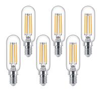 6 X Philips LED Filament T25 Tube 4,5W =40W E14 Clair 470lm Lampe Chaude 2700K
