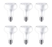6 x Philips LED R80 Réflecteur CorePro 7W=100W E27 Mat 667lm 2700K