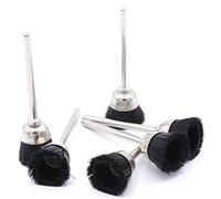 6 x pot Brosses à poils nylon Ø 15 mm brosse ronde Nylon pour Dremel Proxxon et autres