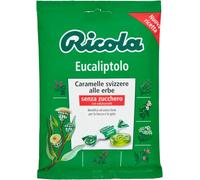 6 x Ricola Eucaliptolo Bonbon eucalyptol et menthol rafraîchissant sans sucre 70 g