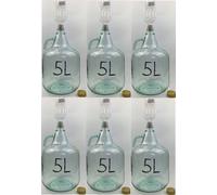 6 x SET bouteille 5L + bouchon + tube de fermentation ballon à vin