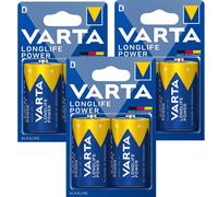 6 X Varta Longue Durée Puissance Mono D LR20 MN1300 3 X 2er-Pack