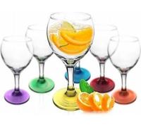 6 x Verres à vin Verres colorés Set de verres à vin Verres à vin rouge Calices à vin