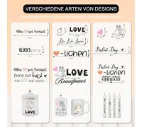 6 X Wedding Candle Tattoos (Over 200 Designs)-Candle Film-Sliding Film For Candles-Wedding Decoration-Candle Stickers-Table Decoration