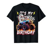6 Year Old Boys Monster Truck It's My 6th Birthday Party T-Shirt