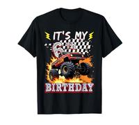 6 Year Old Boys Monster Truck It's My 6th Birthday Party T-Shirt
