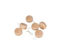 6 Yoyos En Bois - 4,7 Cm