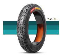 60/100-10 Pneu sans Chambre 8 P.R., 60/100/10 Paroi Renforcée, 60 100 10 Bande de Roulement Résistante aux Perforations, Conception Tout-Terrain, Charge Maximale 145 kg, for Motos Légères