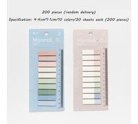 60/120/200 Pcs Animal Translucide Imperméable Morandi Couleur Inscriptible Notes Autocollantes Onglets Pour D'index De Papier Signet Papeterie