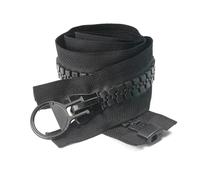 60-300cm 20# grandes fermetures à glissière en résine pour veste manteau fermeture éclair tente anneau curseur couture fermetures à glissière accessoires de fermeture, Noir, 300cm