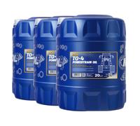 60 (3x20) Litre Mannol TO-4 SAE 10W Transmission pour Caterpillar TO-4, Komatsu