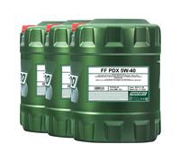 60 (3X20) Litres FANFARO 5W-40 PDX Huile Moteur -