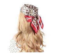 60 * 60CM léopard impression Bandanas bandes de cheveux for dames femmes carré Satin écharpe Turban bandeau pour Plage, Usage Quotidien, Fêtes ou Décoration(2)