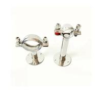 60-63mm 2.5" 63mm Pipe Hanger Bracket Clamp Support Clip With Base Plate 304 Stainless For Beer Brewing L=100mm