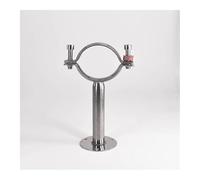 60-63mm 2.5" 63mm Pipe Hanger Bracket Clamp Support Clip With Base Plate 304 Stainless Steel For Beer Brewing L=50mm