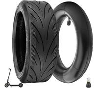 60/70-6.5 E Tubeless Scooter Tyre With Inner Tube For Segway Ninebot Max G30 10" Straight Inner Tube With Valve 10x2.5 No Self-Healing Black