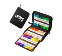 60/72/80/100 Marqueurs De Peinture En Couleur Drawing Pen Acrylique Marker Acrylique Brosse À Double Pointe
