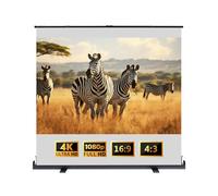 60 72 80 92 Pouces Écran de Projection Manuel à Ciseaux, 4:3 16:9 4K HD Écran de Cinéma Mobile pour Extérieur et Intérieur(80 inch)