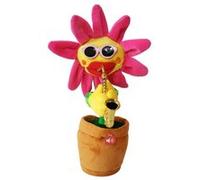 60 Chansons Chant Et La Danse Avec Fleur Saxophone en Peluche Drôle Électrique Toy Rd Rouge WEN238 Rouge G