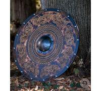 60 cm Bois Viking Rond Gravé Bouclier Décoratif Grand Reconstitution Bouclier Viking Bouclier Nordique Dragon Viking Décoration Murale Viking
