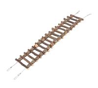 60 cm d'échelle d'escalade en Bois Massif Pont à Crochet Flexible pour perroquets Chinchillas Petits Animaux Conception de Fil en Acier détachable pour l'aire de Jeux en Cage (60 cm)