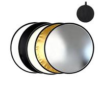 60 CM Réflecteur 5 en 1 pour Photographie, Pliable Reflecteur Lumiere, Panneau Réflecteur Photo Pliable Multi Disques, pour Portrait, Mariage, Selfies et Photographie d’Extérieur
